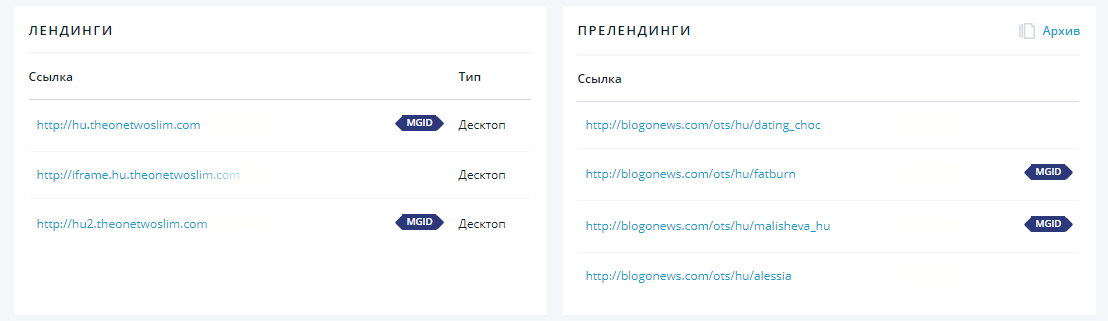 Лендинги, одобренные в тизерных сетях