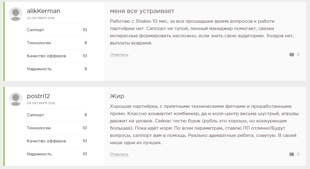 shakes.pro - отзывы о CPA-сети