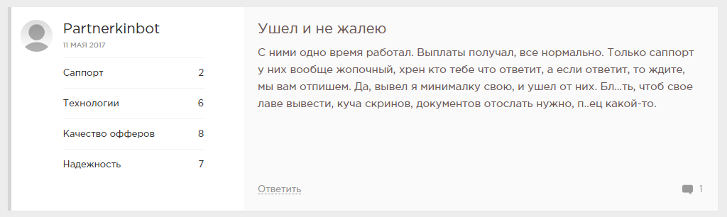 shakes - негативный отзыв